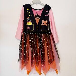 H&M Kids Halloween dress cat spider bats pumpkin
